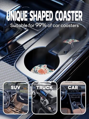 WOCOCN Car Coasters, Cup Holder Coasters - Image 6