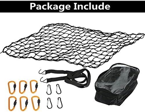 Truck Bed Cargo Net 2' x 3', Stretches to 4' x 6' - Image 3