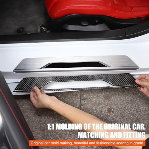 2PCS Car Door Sill Protector, Automotive Door Entry Guard Compatible - Image 2