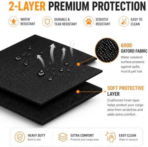 Cargo Liner for Rivian R1S Adventure 2022–2026, 600D Oxford Liquid Resistant - Image 7