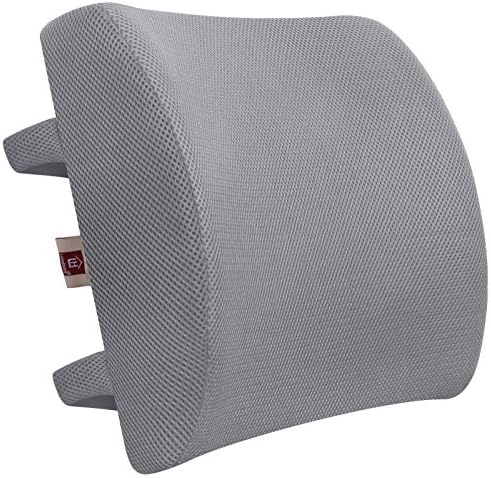 Lumbar Pillow for Chair and Car, Back Support for Office, Memory Foam Cushion by LoveHome