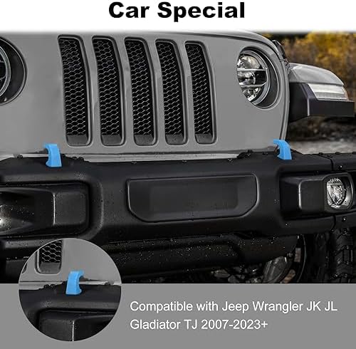 JWWY Tow Hook Protector Cover for Jeep Wrangler JK JL & Gladiator JT 4xe - Image 5