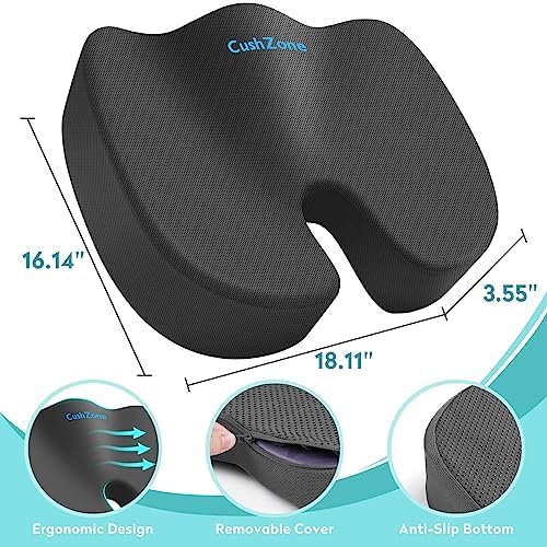 Gel Seat Cushion, Cooling Memory Foam Cushion - Image 3