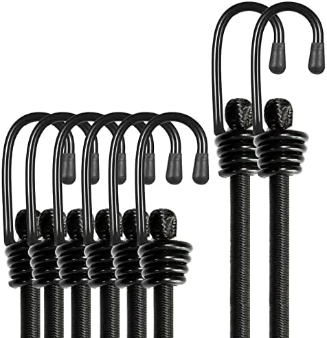 BEXSLE Bungee Cords with Hooks, Heavy Duty Outdoor Elastic Bungee Straps，No by BEXSLE