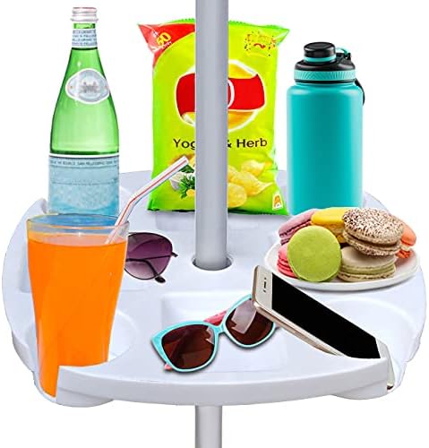 AMMSUN 17" Portable Beach Umbrella Table Tray Attachment by AMMSUN