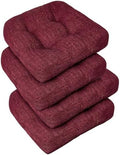 downluxe Chair Cushions for Dining Chairs 4 Pack, Tufted Indoor Chair Pads by Downluxe