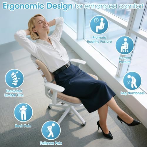 CushZone X-Large Seat Cushion and Lumbar Support Pillow - Image 4