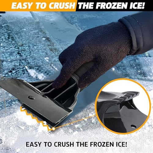 EcoNour Ice Scraper for Car Windshield 2 Pack Cleaning Scraper - Image 3