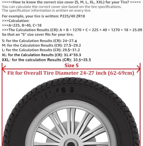 Spare Tire Cover for Honda CR-V, for Suzuki Ford Toyota Car SUVs - Image 2