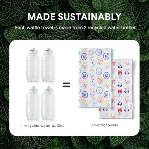 RECYCO Waffle Kitchen Towel Set of 2 - Image 6