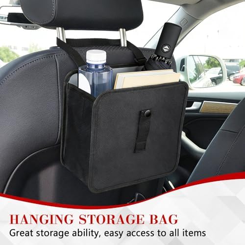 Car Trash Can, Car Trash Bin, 2.8 Gallons Large Capacity Automotive Trashcan - Image 3