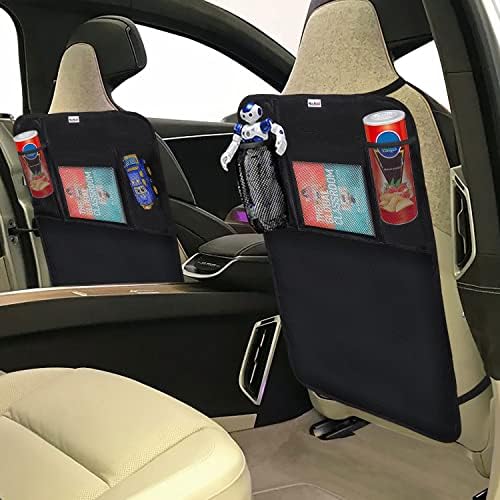 Meolsaek Kick Mats Back Seat Protector, Waterproof Oxford Seat Back Protector - Image 3