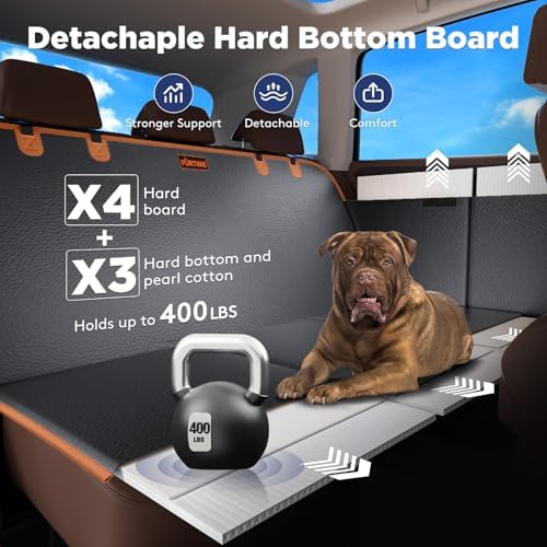 FURTIME Dog Car Seat Cover + Backseat Pet Bed Mat - Image 4