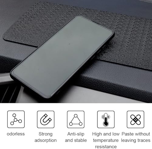 GLSOWEE Car Dashboard Anti-Slip Mat, 10.6"×5.9" Non-Slip Adhesive Pad - Image 4