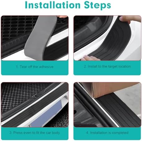 Car Rear Bumper Protector, Resistant Trunk Door Entry Guards, Anti Slip Auto - Image 6