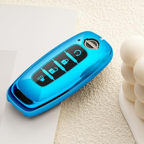 for Nissan Key Fob Cover 4 Buttons Car Key Case Pathfinder Rogue Armada Kicks - Image 5