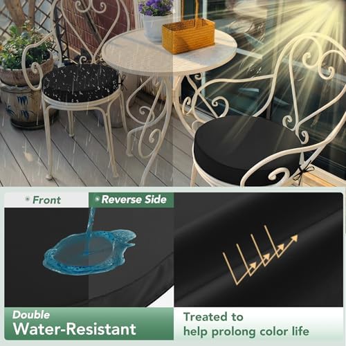 Summsun Outdoor Bistro Chair Cushions Set of 2 - Image 3