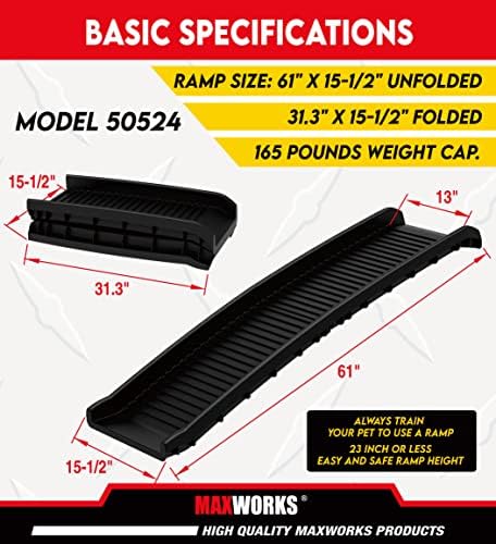 MaxWorks 50524 61" Portable Folding Pet Ramp - Image 4