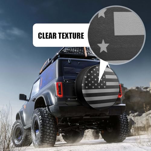 Spare Tire Cover for RV Trailer, Trailer Wheel Covers, Waterproof Leather - Image 5