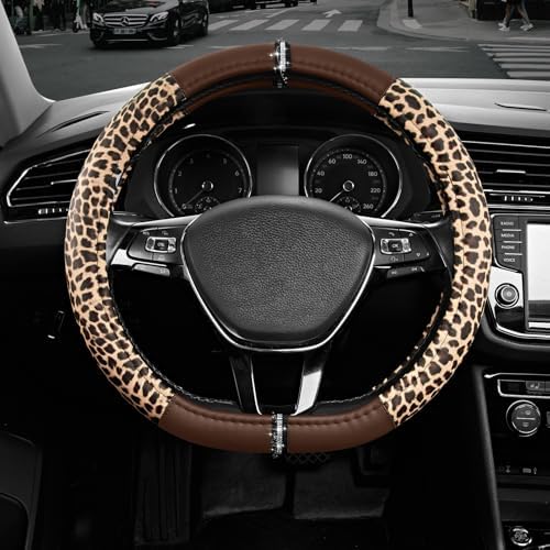 Road Comforts Leopard Steering Wheel Cover by RoadComforts