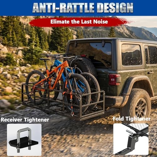 61 x 25 x 16 Inch Foldable Hitch Cargo Carrier - Image 5