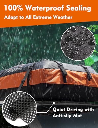 FIVKLEMNZ 30 Cubic Rooftop Cargo Carrier Waterproof Soft Car Roof Bag - Image 2