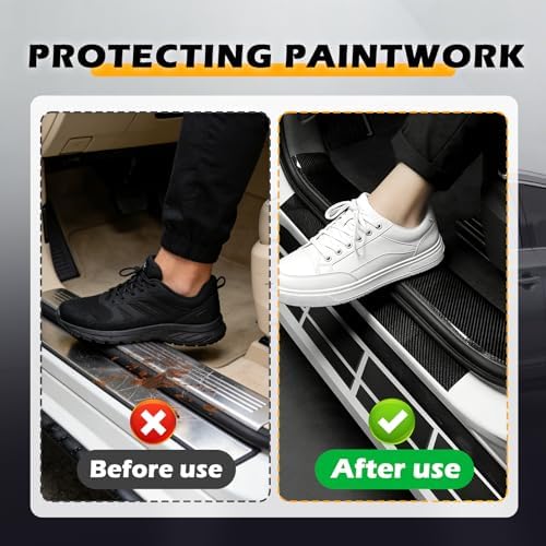 Carbon Fiber Car Door Sill Protector, Anti-Scratch & Anti-Collision Door Sill - Image 5