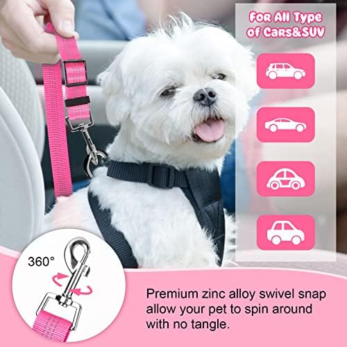 BWOGUE Dog Seat Belt for Car, Headrest Restraint Bungee Lead - Image 5
