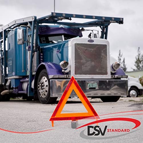 DSV Standard Warning Triangles, Safety Triangles DOT Approved, 6 Pack, - Image 2