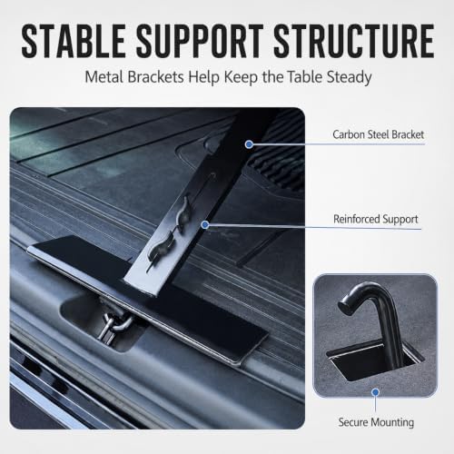 Rear Trunk Table for Nissan V-Drive 2021-2026, Foldable Adjustable Tailgate - Image 5