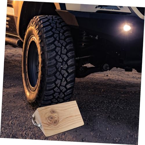 Wood Wheel Chock for Truck Vehicle Slippage Prevention - Image 3