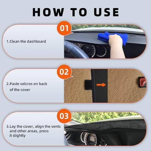 Dashboard Cover Dash Mat Fit for Ho-nda CR-V 2022-2017, Car Dash Board Mat - Image 6