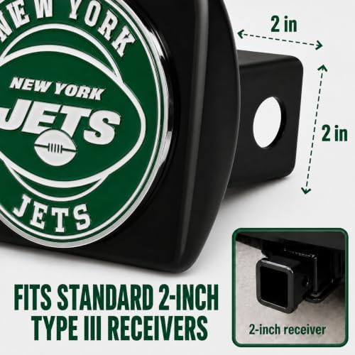 New York Jets Trailer Hitch Cover - Image 3