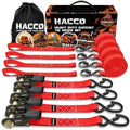 Haccoplanet Ratchet Tie Down Straps, 1 in x 16 ft by Haccoplanet