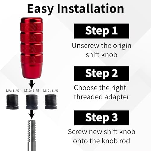 ecocstm Car Shifter Knob, Aluminum Gear Shift Style Knobs, Car Accessories - Image 6