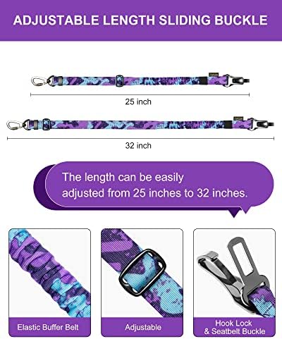 Hotsky Dog Seat Belt, Adjustable Safety Seatbelt 3-in-1 Car Harness - Image 4