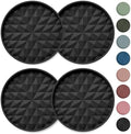 Silicone Car Coasters Set of 4, 3.15" Cup Holder Mats by Wingcases