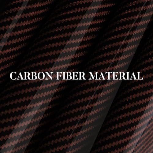 Carbon Fiber Steering Wheel Cover Universal 3pcs Protector Glossy Brown - Image 2