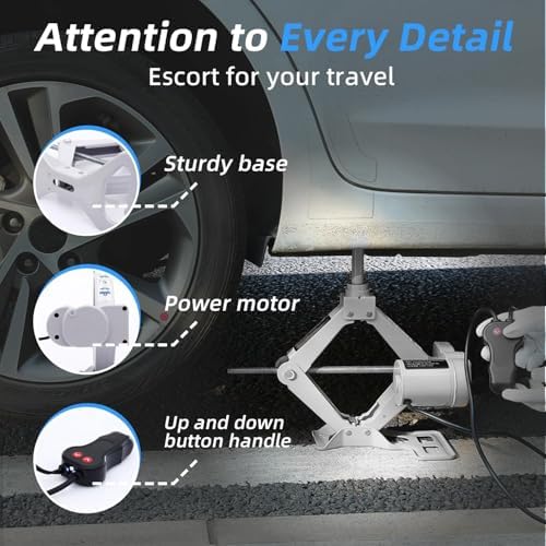 STANDTALL Electric Car Jack 3 Ton 12V Scissor Floor Jack Kit - Image 3