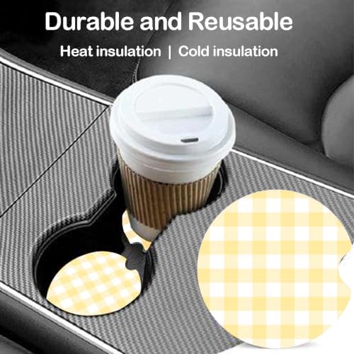 Ceramic Car Coasters – Absorbent Car Cup Holder Coaster Set - Image 2