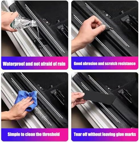 Door sill Protector, Door sill Scratch Protection（9PC red） - Image 3