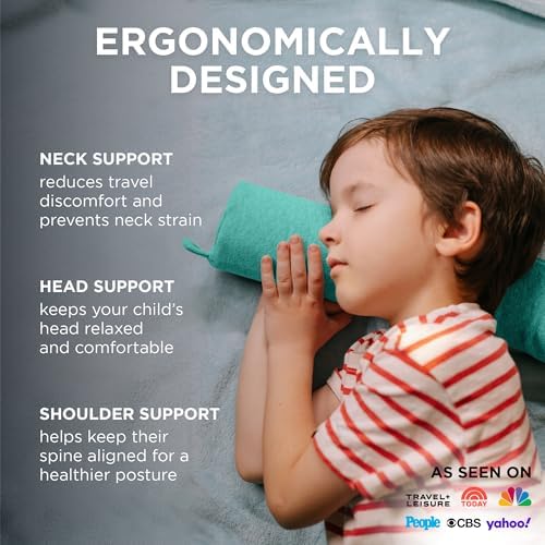 Dot&Dot Twist Memory Foam Kids Travel Pillow, Bendable Neck Pillow - Image 4