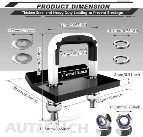 AUTMATCH Hitch Tightener Anti-Rattle Clamp - Image 4
