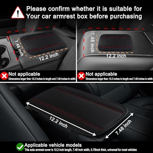 Amiss Car Center Console Pad, Universal Waterproof Car Armrest Seat Box Cover - Image 6