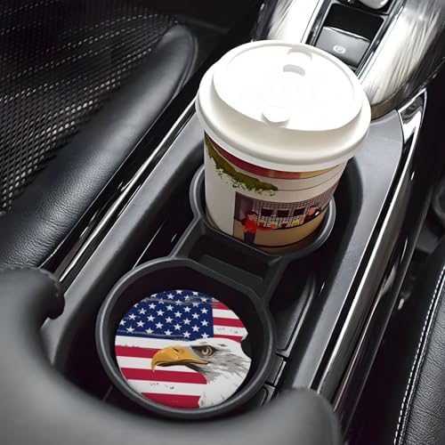 American Flags Eagle Car Coasters - Image 7