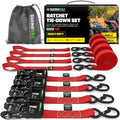 Rhino USA Heavy Duty Ratchet Tie Downs by RhinoUSAInc