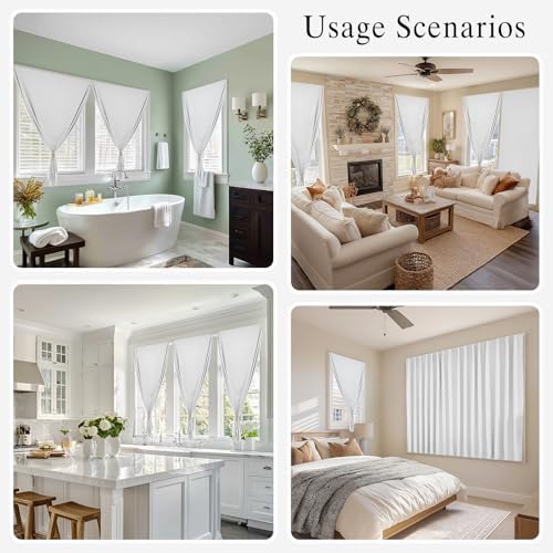 100% Self Adhesive Blackout Curtains- Stick on Curtains Shades Window Blinds - Image 6