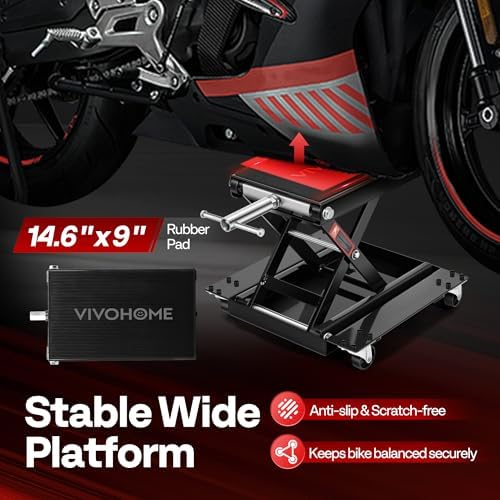 VIVOHOME 1100 Lbs Motorcycle Lift Jack - Image 4
