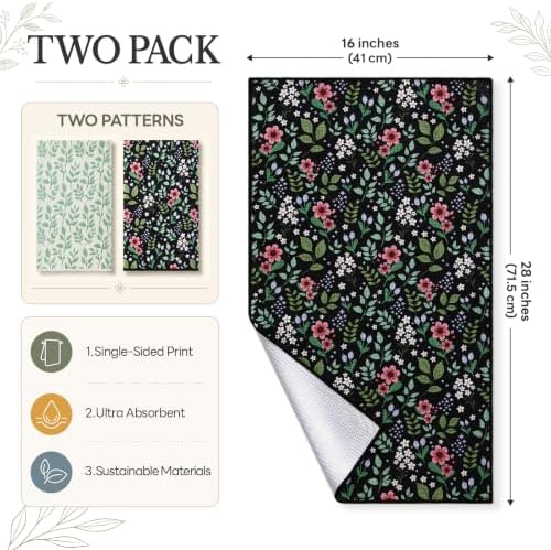 Homaxy Large Waffle Kitchen Towels 2 Pack - Image 2