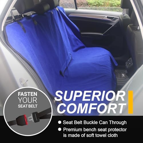 Back Seat Cover for Car Trucks Van SUV Jeep, Waterproof Rear Bench Towel Seat - Image 2
